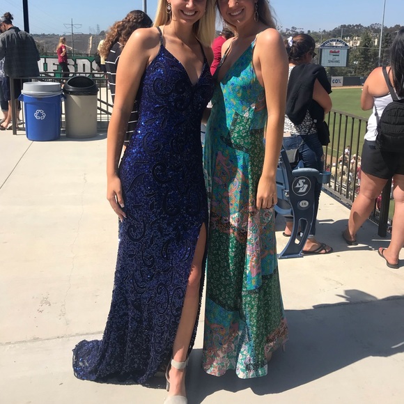 jovani royal blue prom dress - Picture 5 of 6